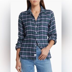 Frank & Eileen Joedy Boyfriend Button-Up Shirt Size Small *Flaw*